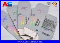 Caixas e etiquetas de vidro holográficas dos tubos de ensaio do conta-gotas do laser 15ml
